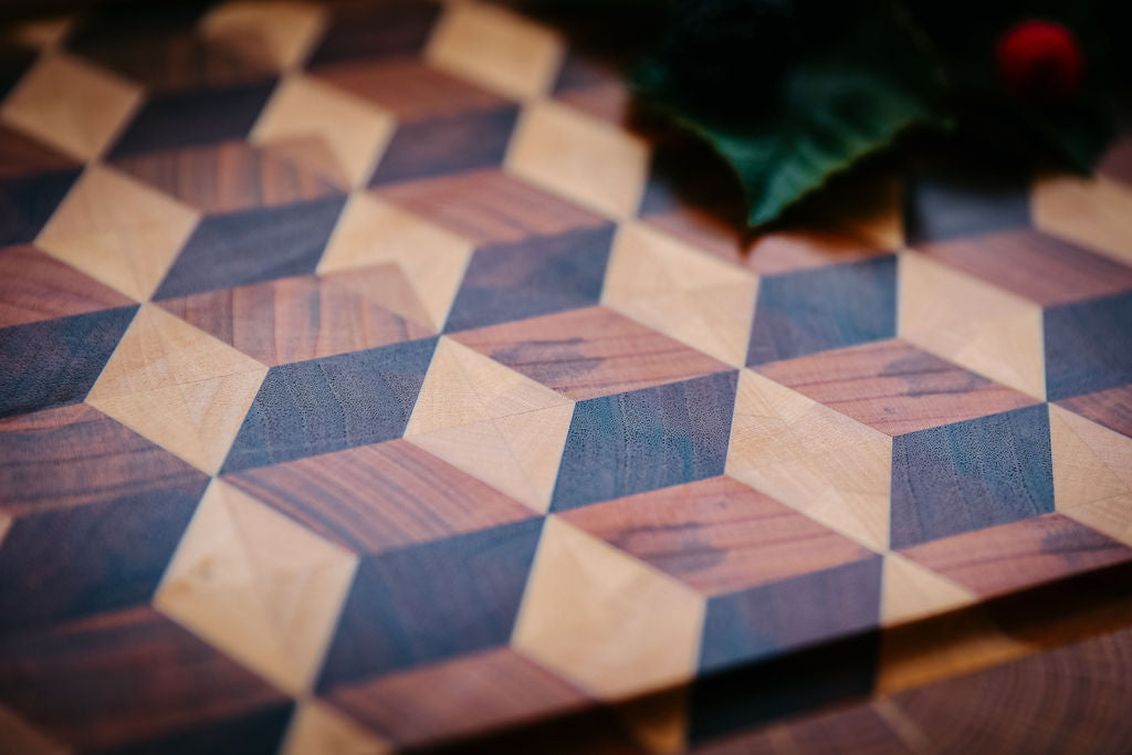 Schneidebrett 3D-Würfel