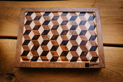 Schneidebrett 3D-Würfel