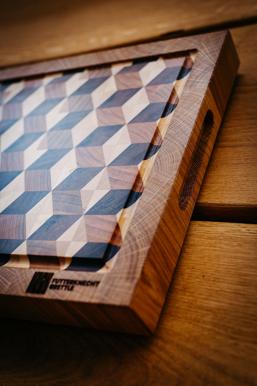 Schneidebrett 3D-Würfel