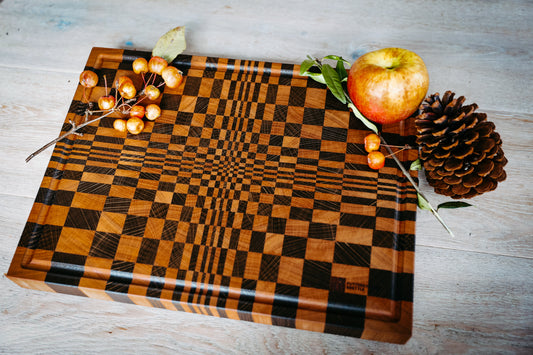 Schneidebrett Optische Illusion